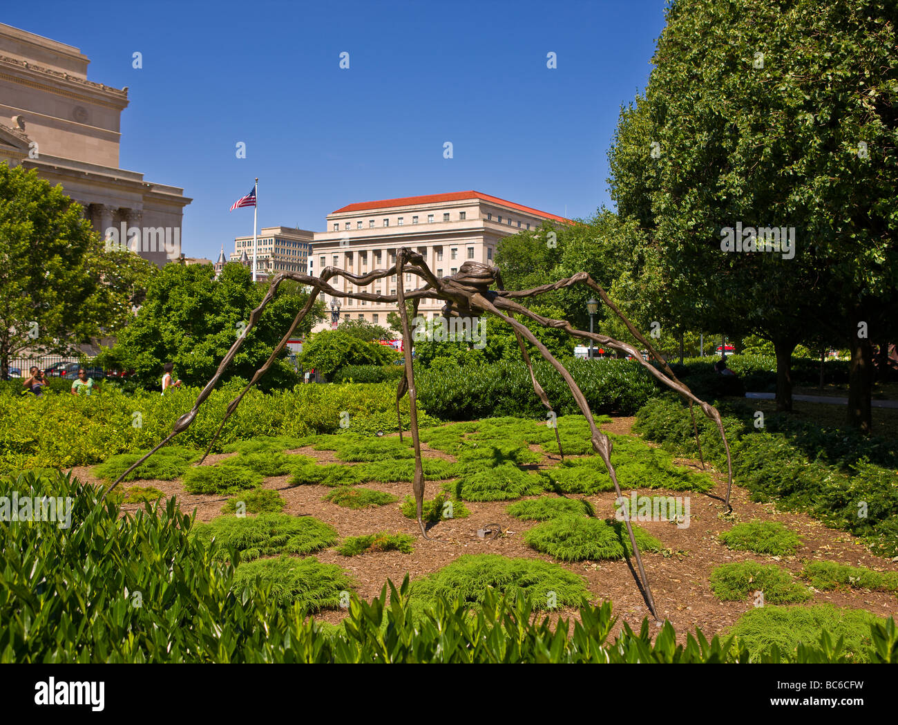 WASHINGTON DC USA Spinne Skulptur von Louise Bourgeois in der National Gallery of Art Sculpture Garden Stockfoto