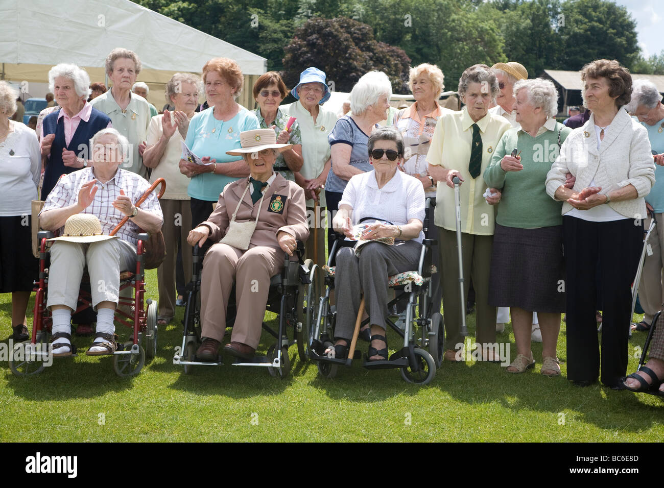 Army Girls Zeremonie Timsbury, Somerset, England zu landen, 27. Juni 2009 Stockfoto