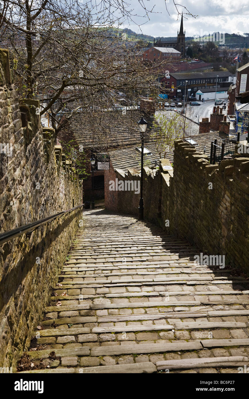 Der "108 Schritte", Macclesfield, Cheshire, England Stockfoto