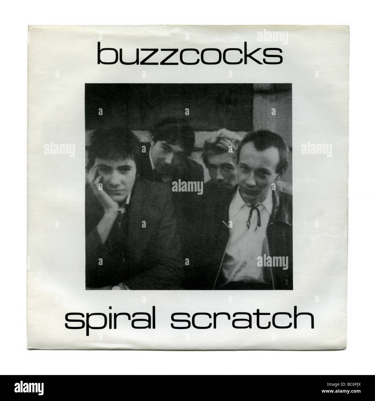 "Spiral Scratch"-EP von The Buzzcocks, eine Punk-Rock-Platte 1977 erstmals veröffentlicht Stockfoto