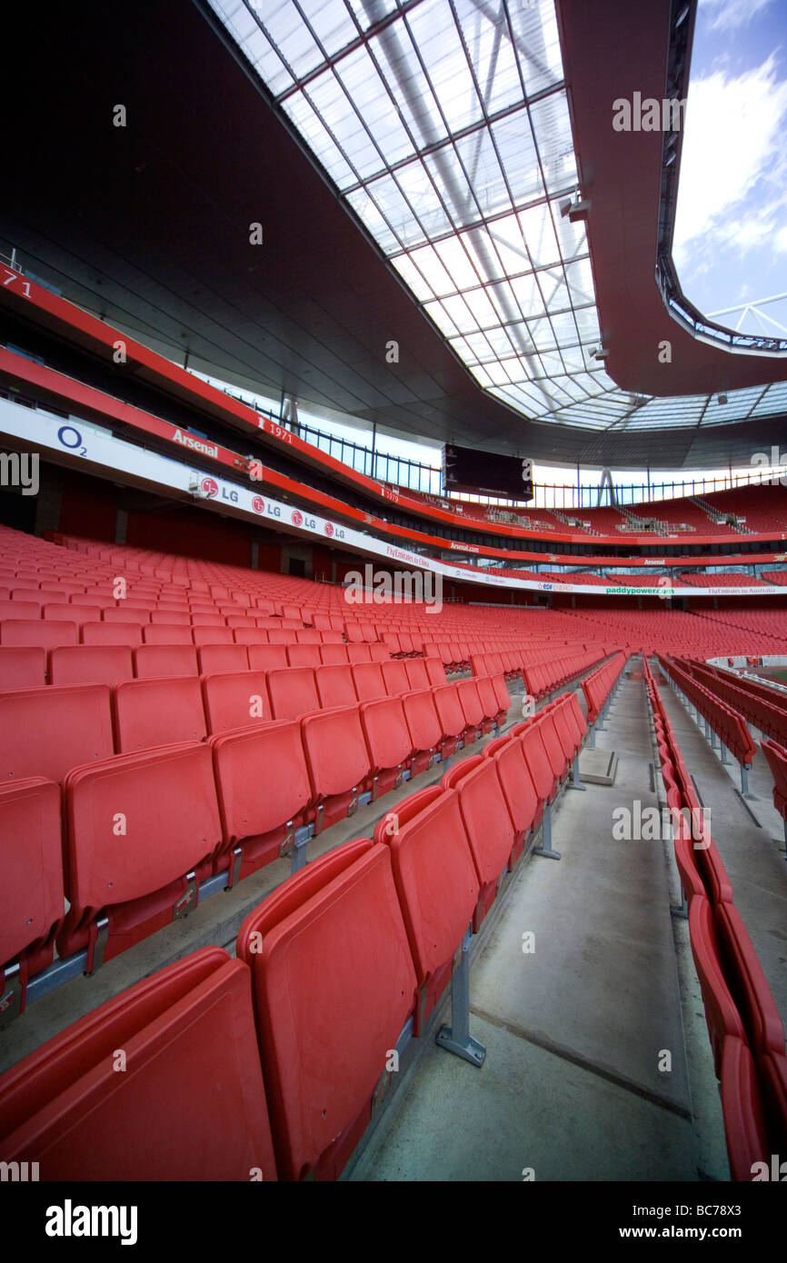 Arsenal-Bestuhlung Stockfoto