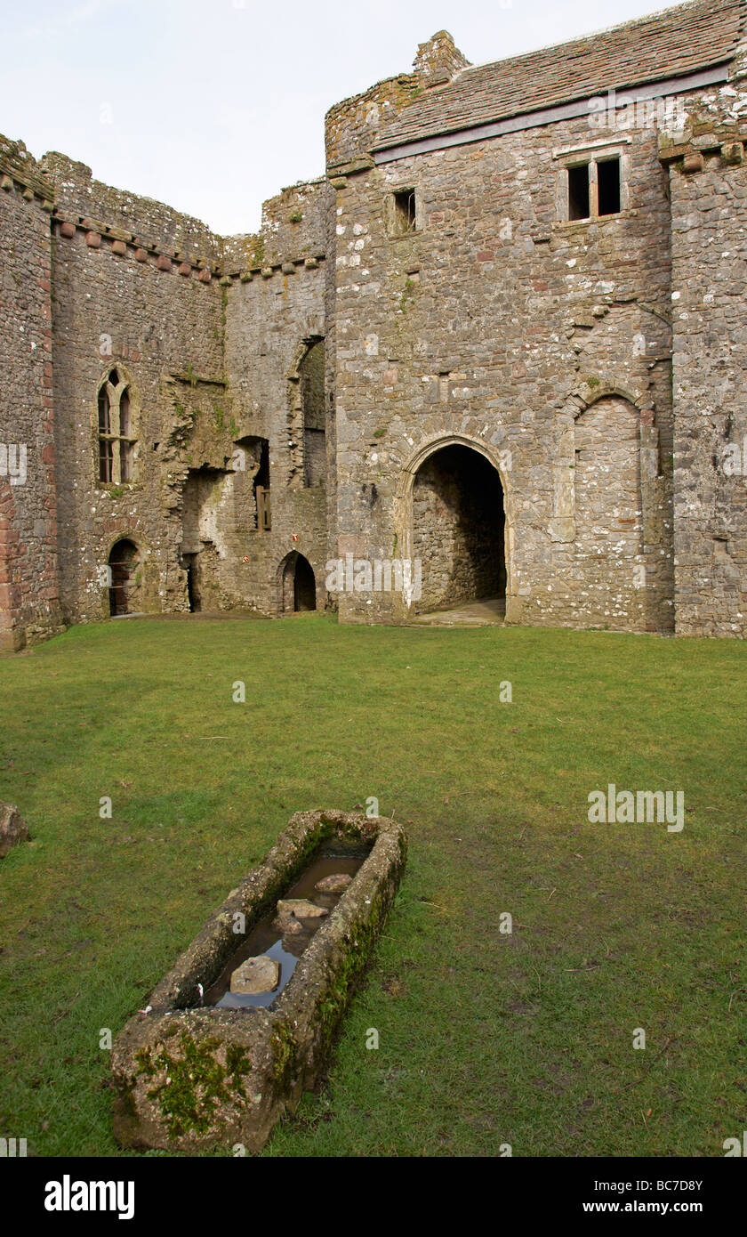 Weobley Castle in Süd-Wales Stockfoto