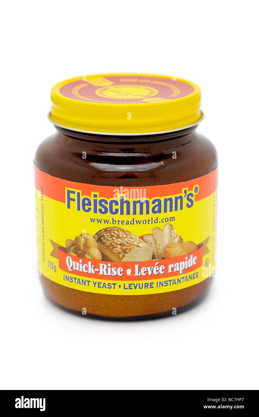 Dose mit Quick-Anstieg Hefe Stockfoto