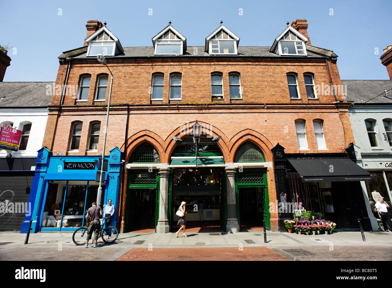 South City Market roten Backsteingebäude aka George s Street Arcade in Dublin Irland Stockfoto South City Market roten Backsteingebäude aka George s Street Arcade in Dublin Irland Stockfoto
