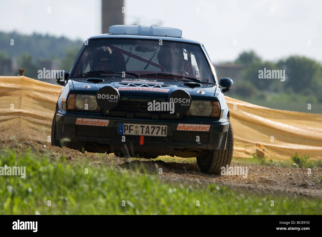 AvD Rallye Baden-Württemberg 2009 - historisches Autorennen Stockfoto