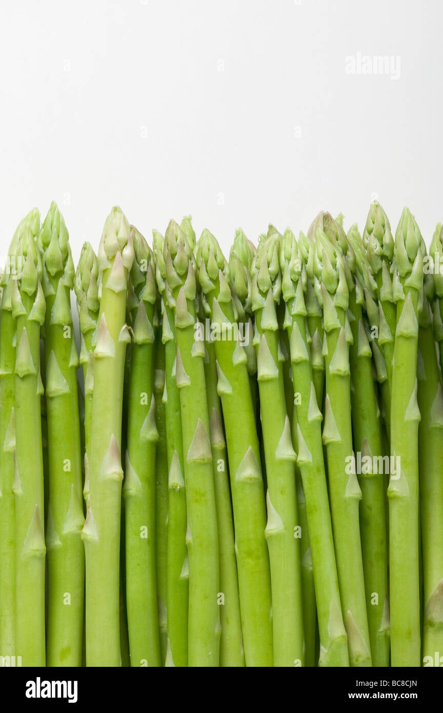 Grüner Spargel (Detail)- Stockfoto