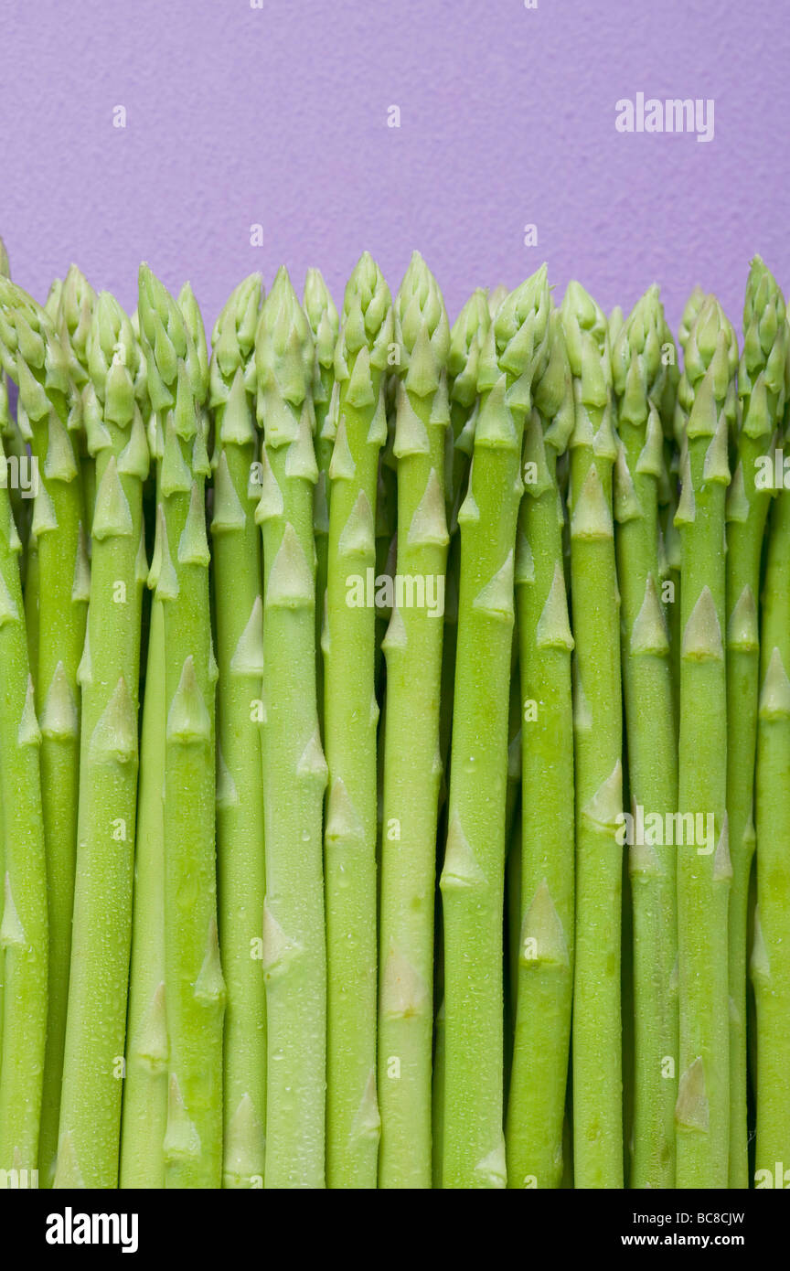 Grüner Spargel (Detail)- Stockfoto