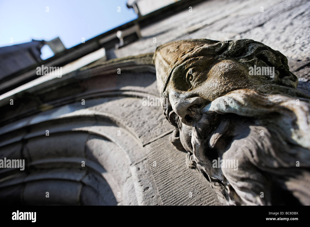Architektonisches Detail neben Tür der Chapel Royal in Dublin Castle Dublin Irland Stockfoto