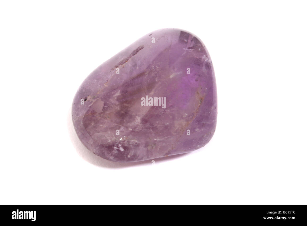 Ein lila Amethyst heilende Edelstein Stockfoto