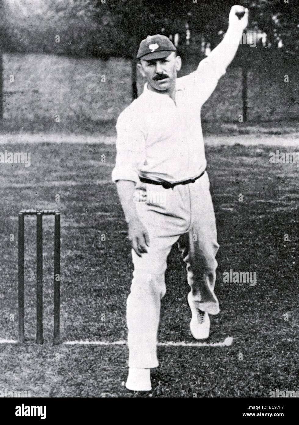 GEORGE HERBERT HIRST - Englischtest Cricketer (1871-1954) Stockfoto