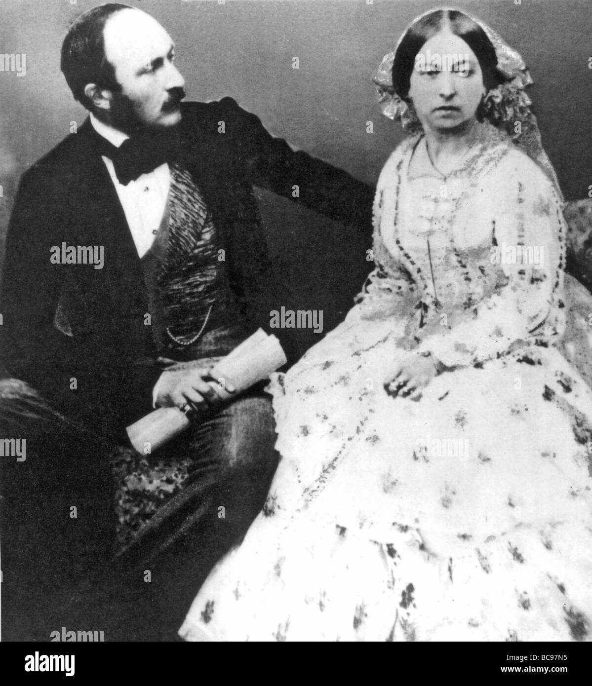 Königin VICTORIA und Prinz ALBERT im Jahr 1854 Stockfoto