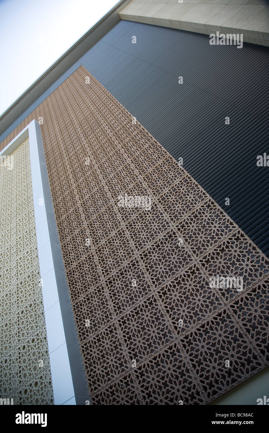 Dubai Palm Jumeirah Monorail Bahnstrecke Vereinigte Arabische Emirate Stockfoto