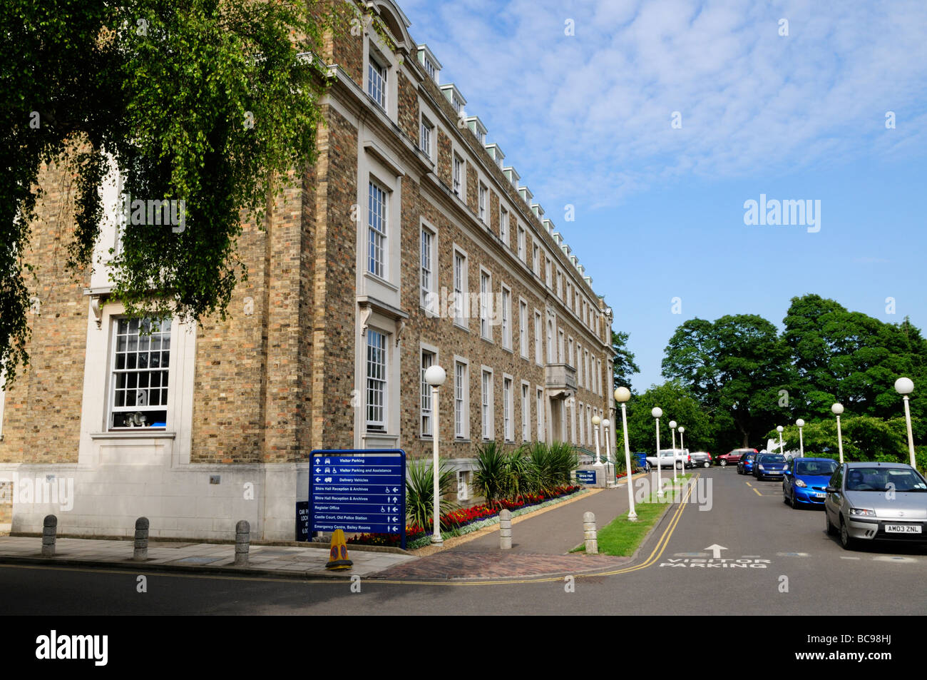 Shire Hall, Cambridgeshire County Council Verwaltungsbüros, Castle Hill, Cambridge England UK Stockfoto