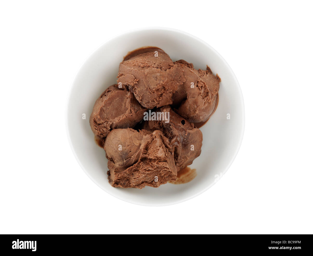 Chocolate Fudge Brownie Eis Stockfoto