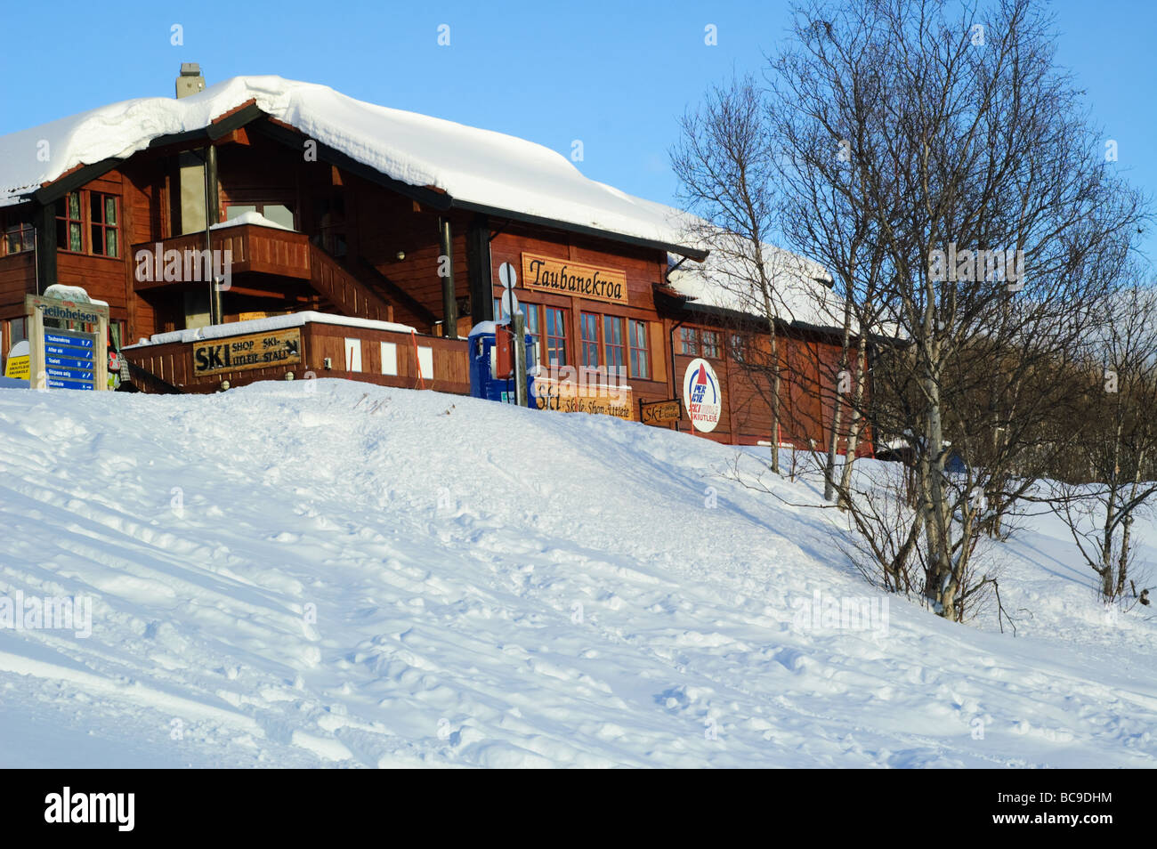 Stadt und Ski Resort Geilo, Norwegen Stockfoto