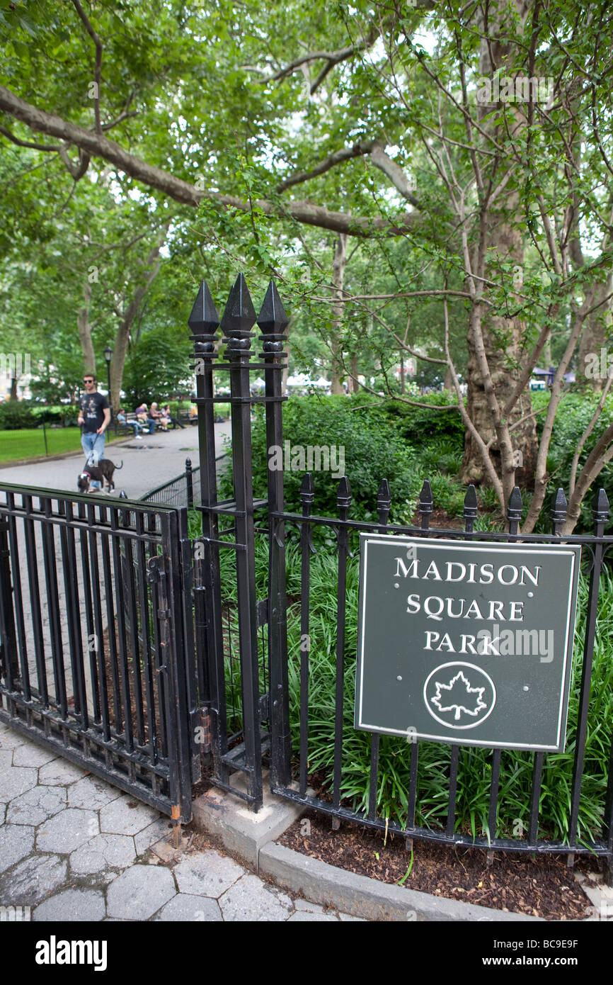 Madison Square Park in New York Stockfoto