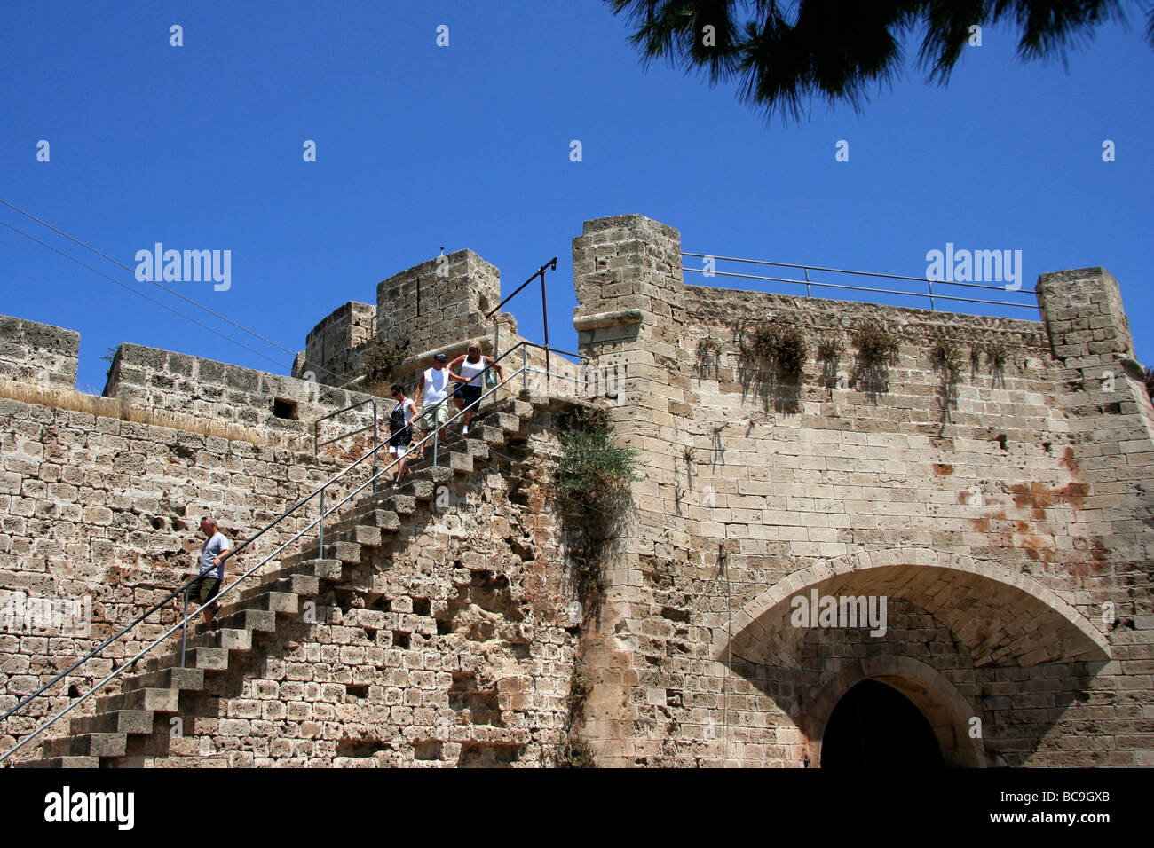 Altes Stadttor Meer Famagusta Stockfoto