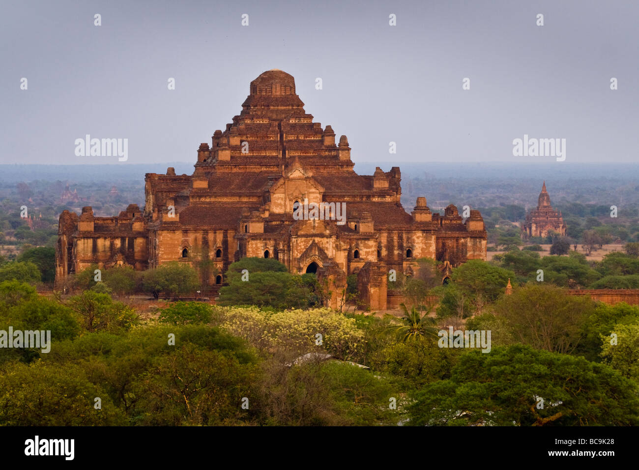 Blick auf den großen Dhammayangyi Tempel in Bagan, Myanmar Stockfoto