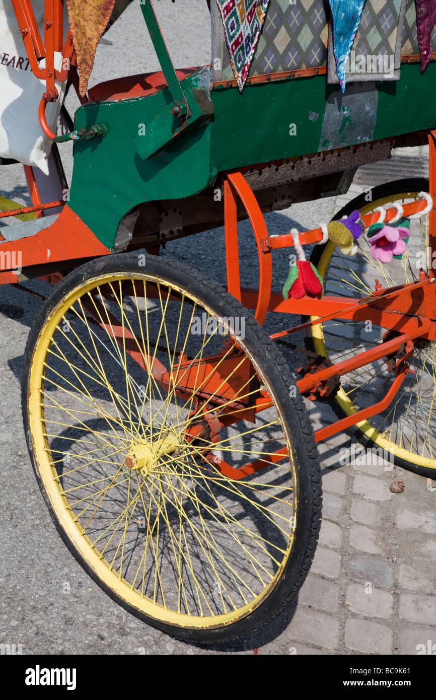 Bunte Original Rikscha Trike/Zyklus Stockfoto