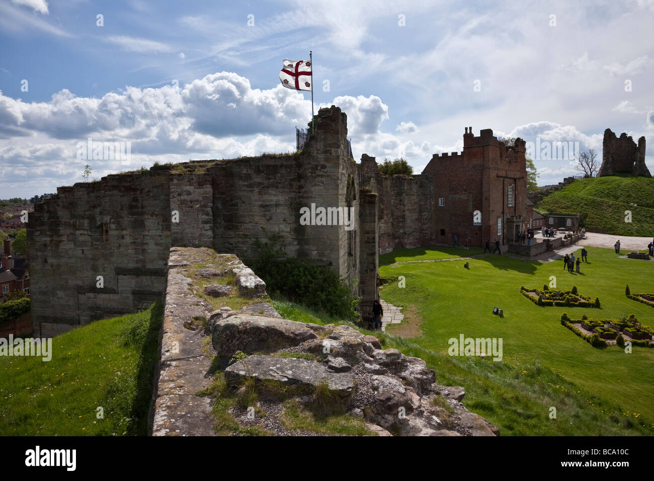 Tutbury Castle, Staffordshire Stockfoto