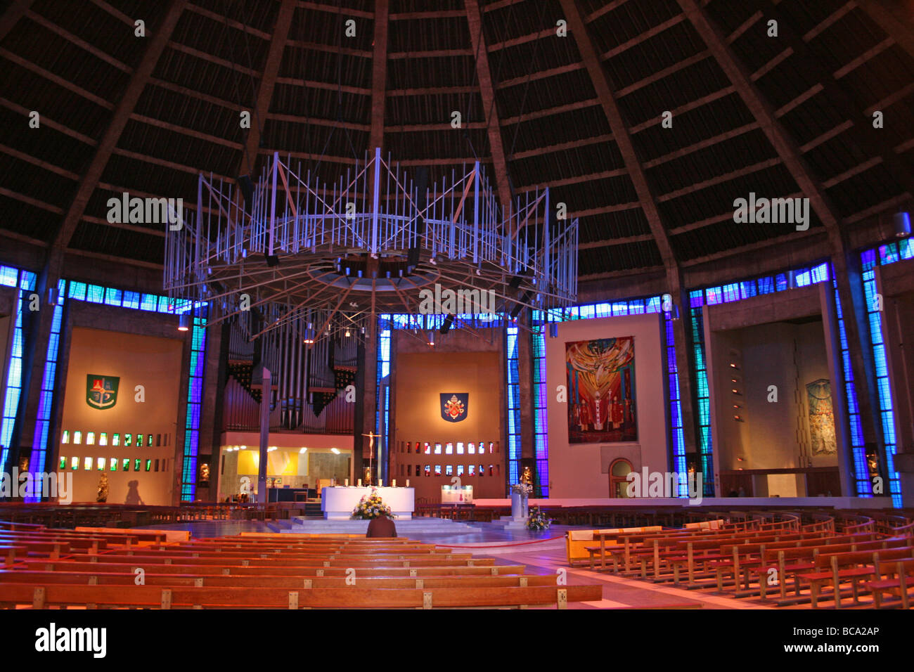 Innen Liverpool Metropolitan Cathedral of Christ the King, Merseyside, UK Stockfoto