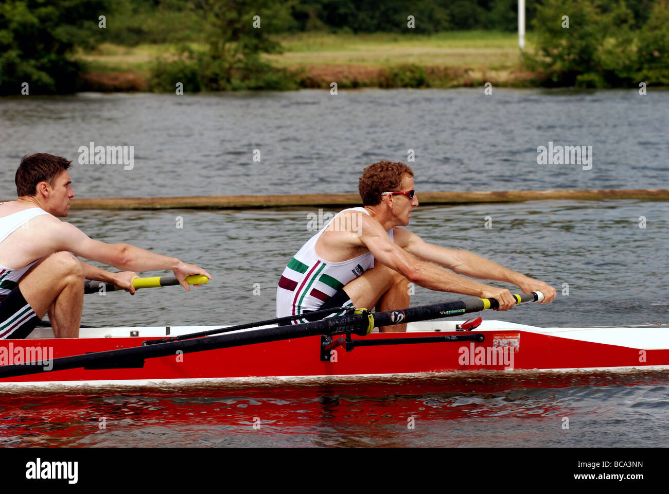 Rudern in Henley Royal Regatta, Henley-on-Thames, Oxfordshire, England, UK Stockfoto