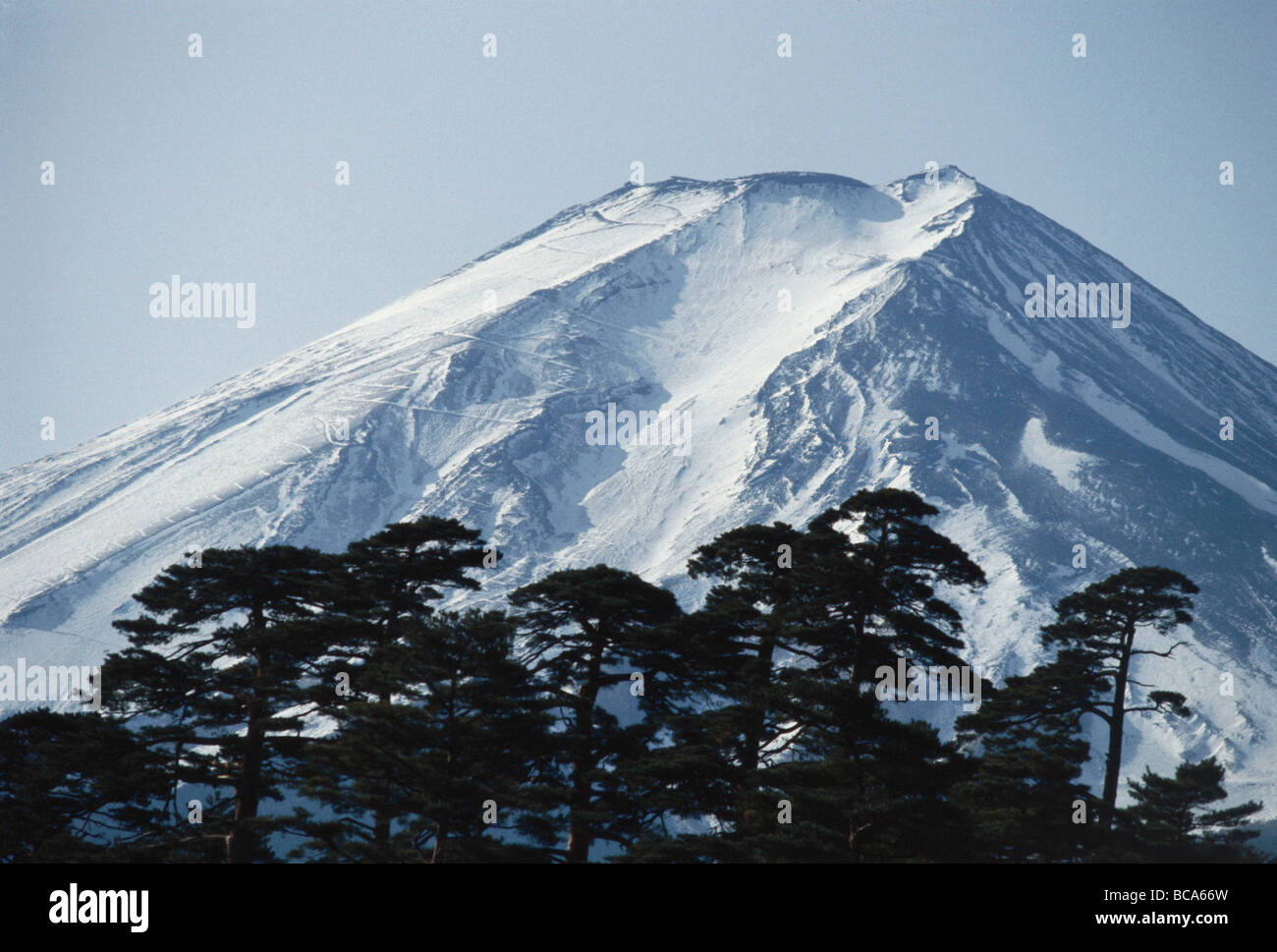 Blick auf den Fujijama, Fujisan, Fuji, der höchste Berg in Japan, Honshu, Japan Stockfoto