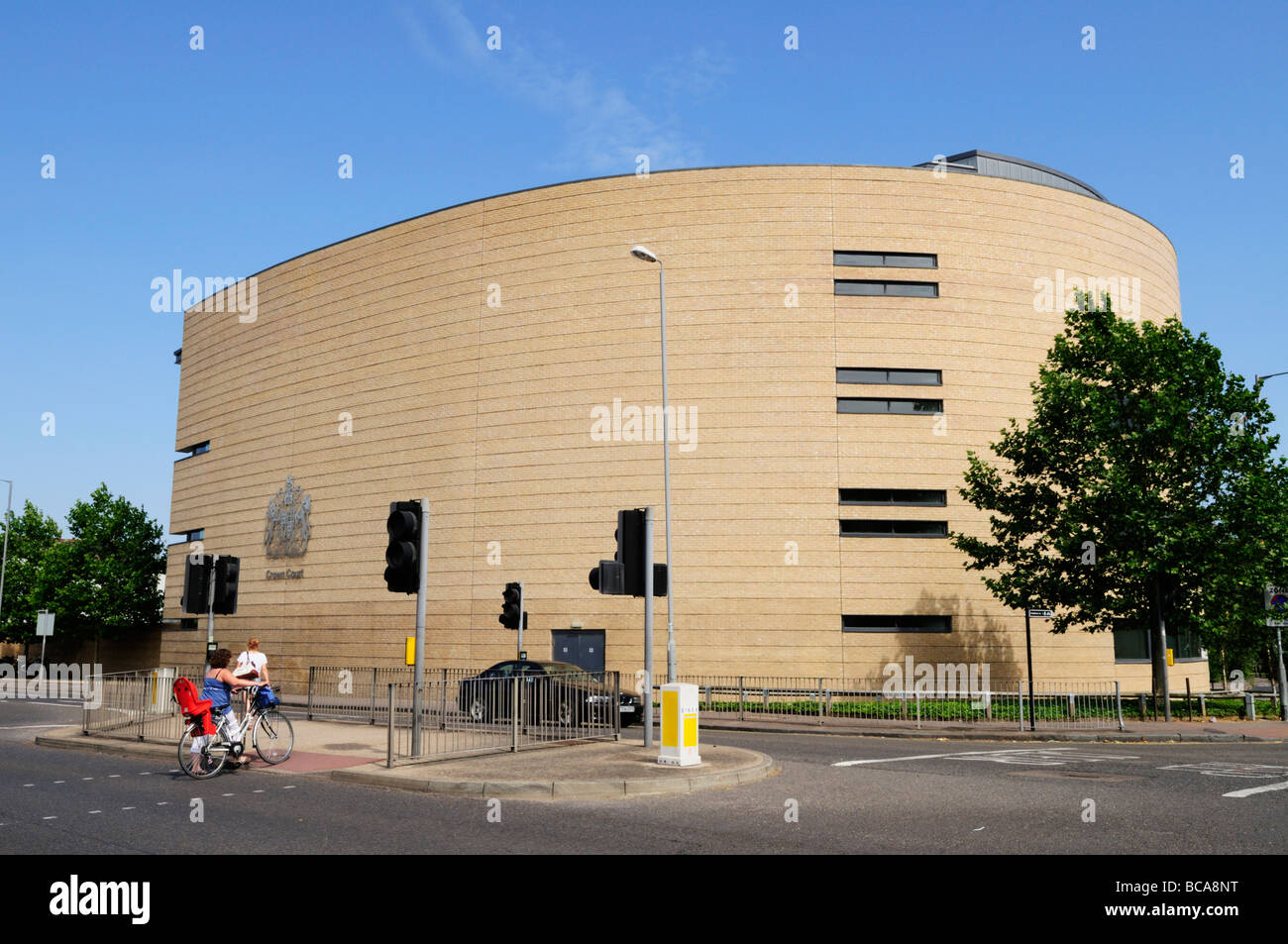 Die Cambridge Crown Court Gebäude auf East Road Cambridge England UK Stockfoto