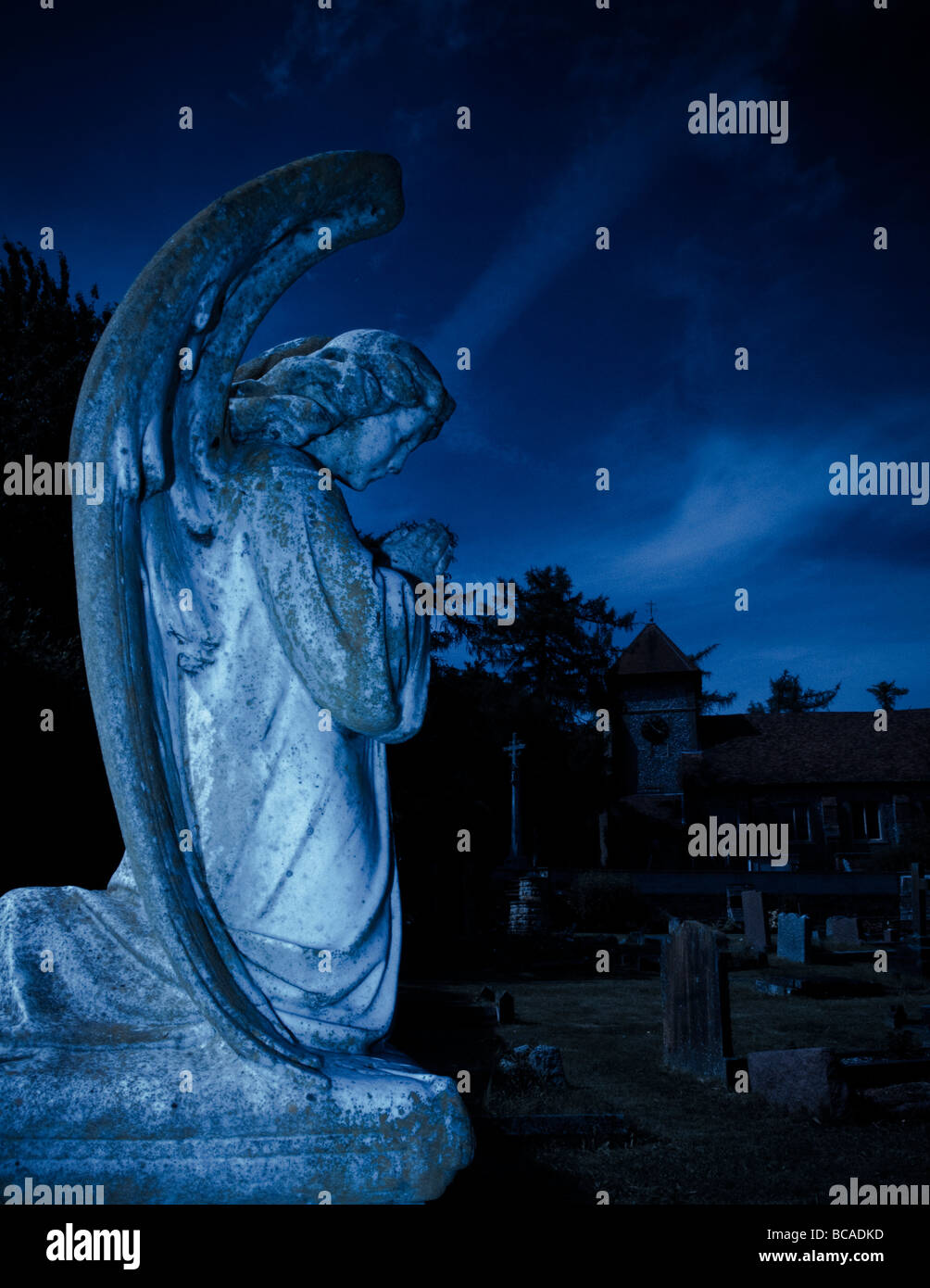 Farnborough-Kirche Stockfoto