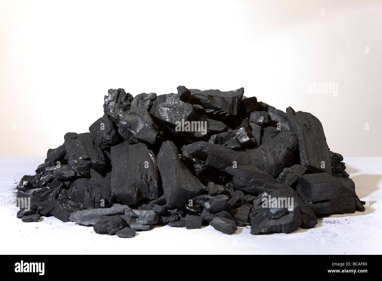Pflanzenkohle Stockfoto