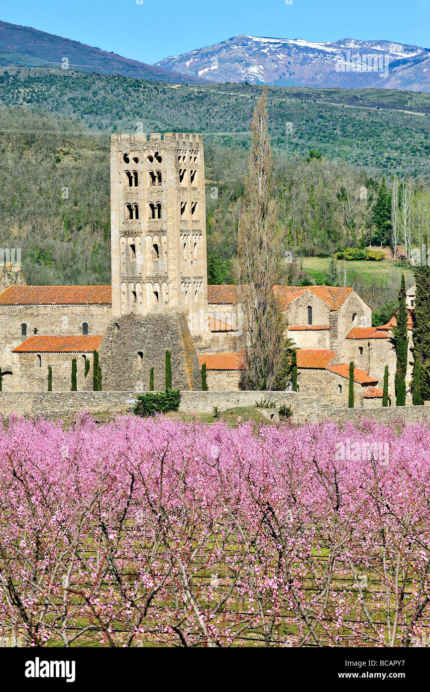 Saint Michel de Cuxa, Pyrenäen Orientales, Frankreich. Stockfoto