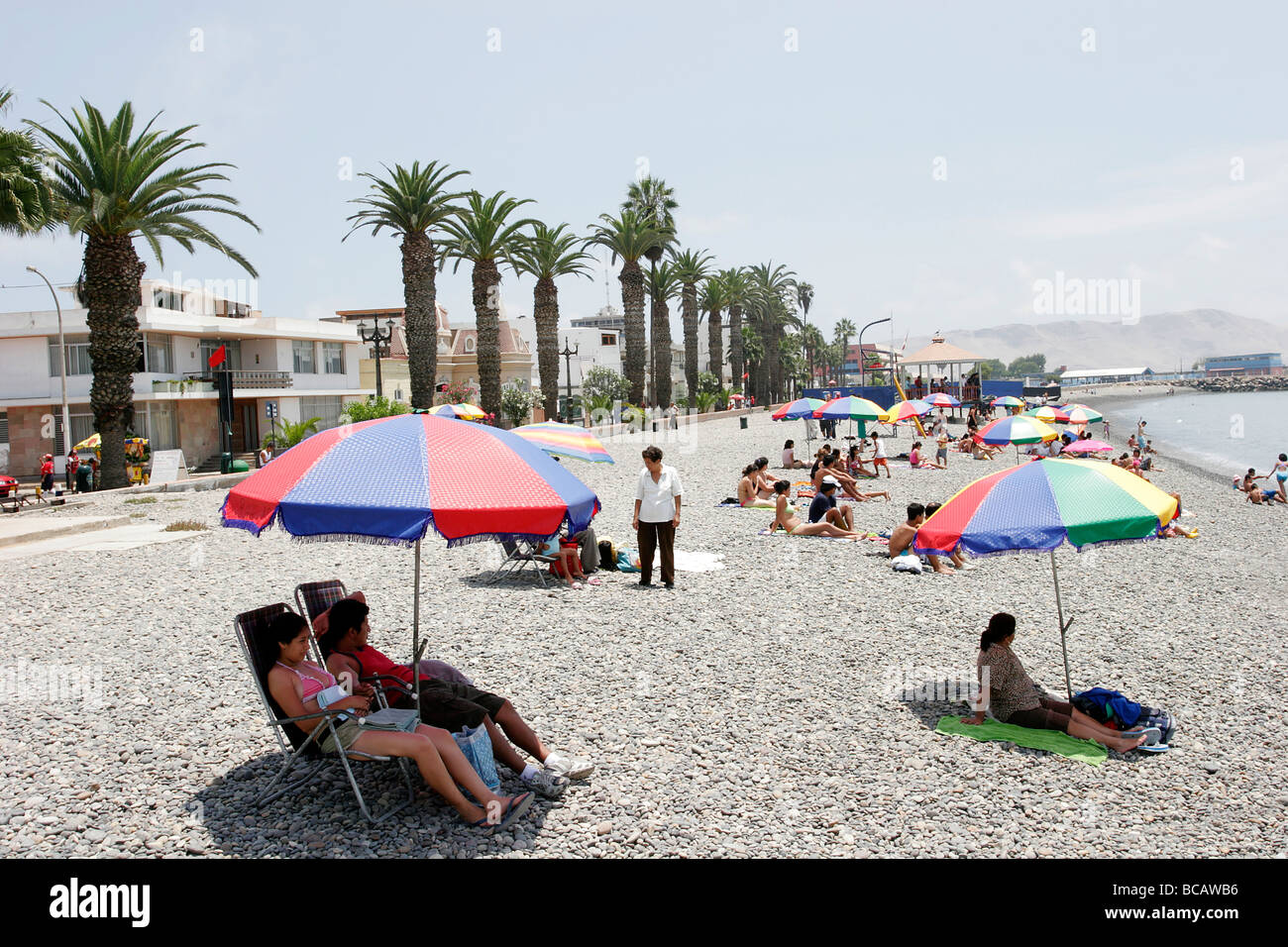 Strand von Callao Peru Stockfoto