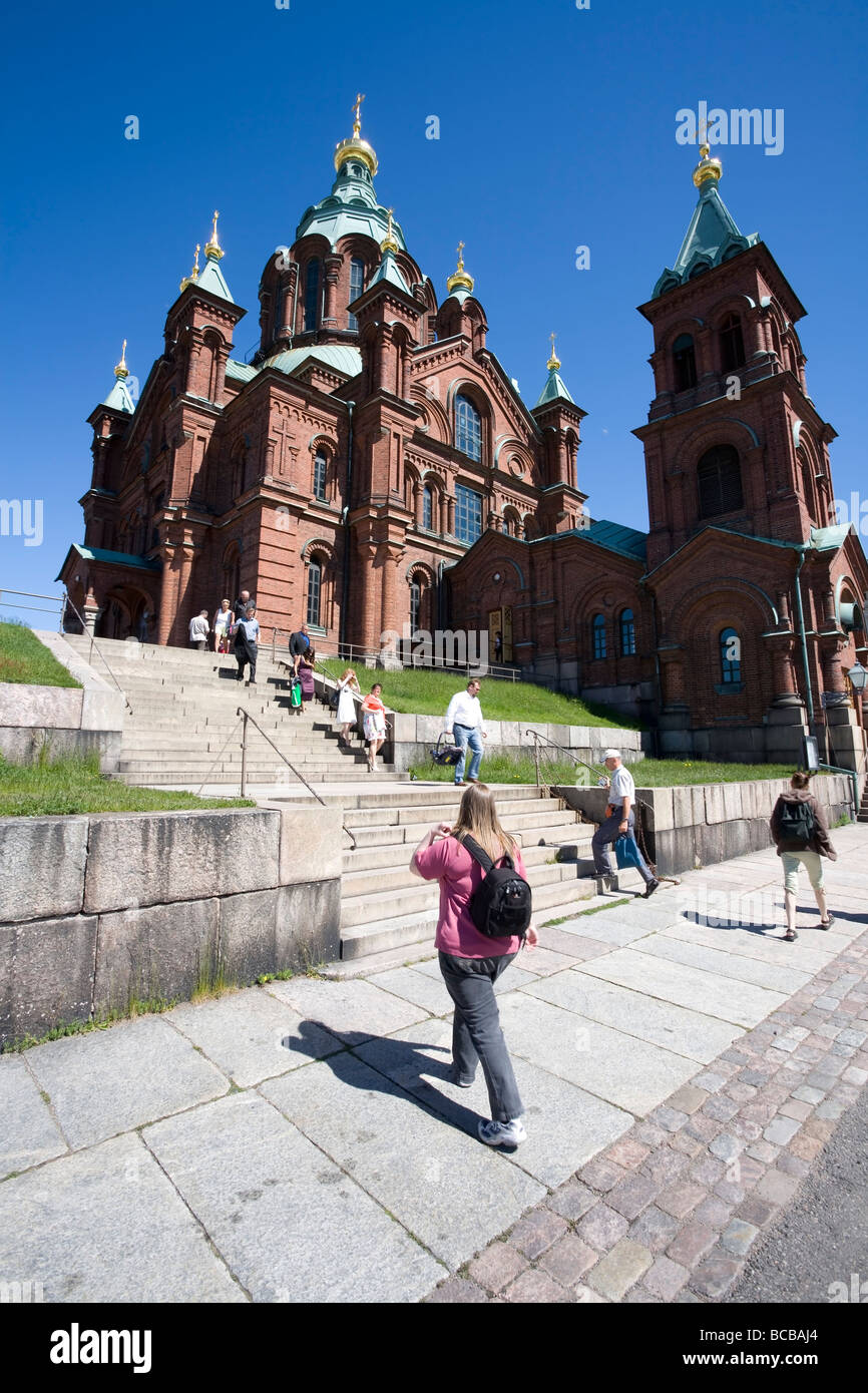 Uspenski Kathedrale Helsinki Finnland Stockfoto