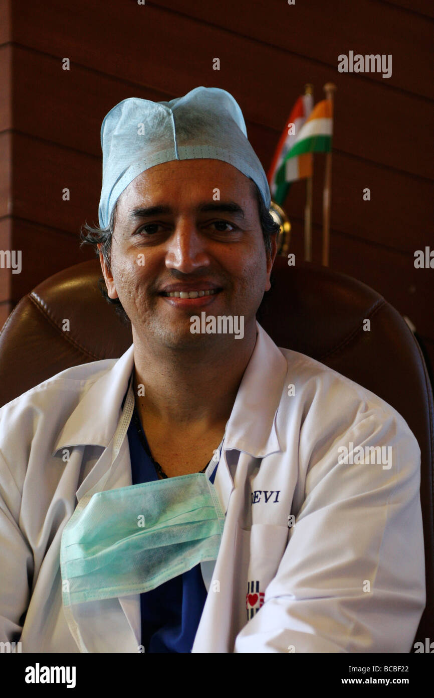 Dr. Devi Prasad Shetty, eines der führenden Herzchirurgen in Asien. Dr. Shetty war auch der Arzt, Mutter Teresa von Kalkutta. Stockfoto