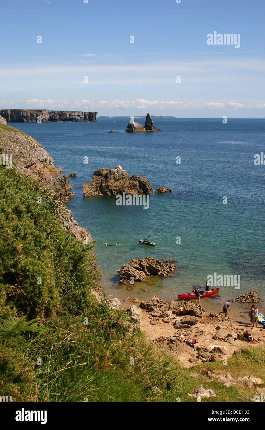 In der Nähe von breiten Oase im Süden Wales Pembrokeshire Nationalpark UK Stockfoto