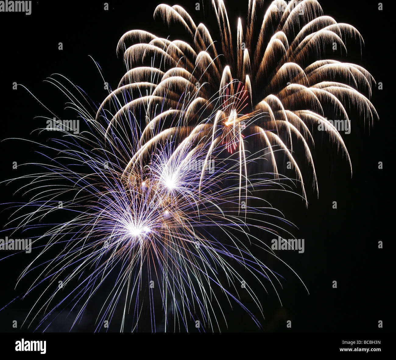 Fourth Of July Feuerwerk Stockfoto