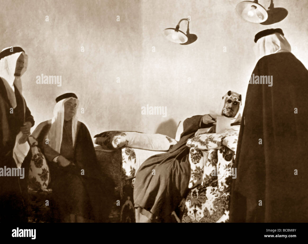 Saudi Arabien aus Brunnen von Ibn Sau'd - Kronprinzen im Büro Al-riyadh Stockfoto