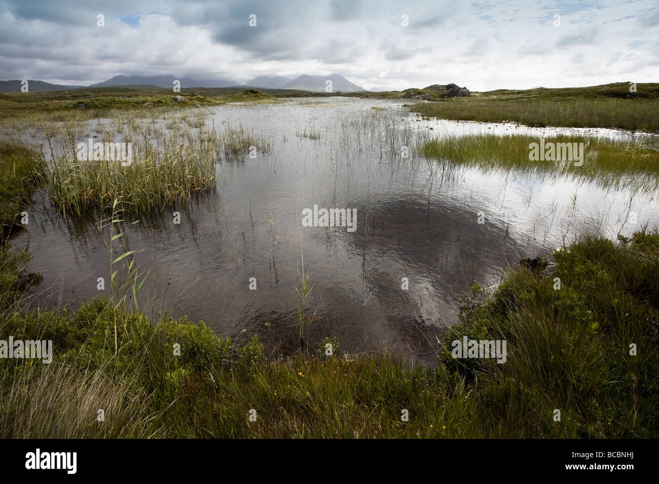 Twelve Bens, Lough Inagh Valley, Connemara, Irland Stockfoto