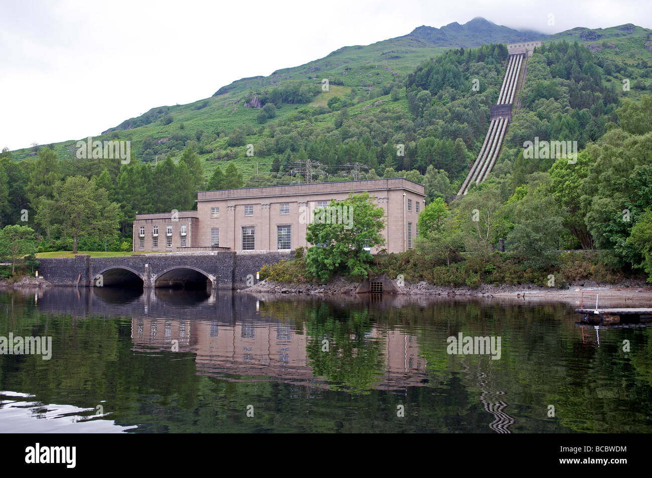 Sloy Wasserkraftwerk, Schottland. Stockfoto