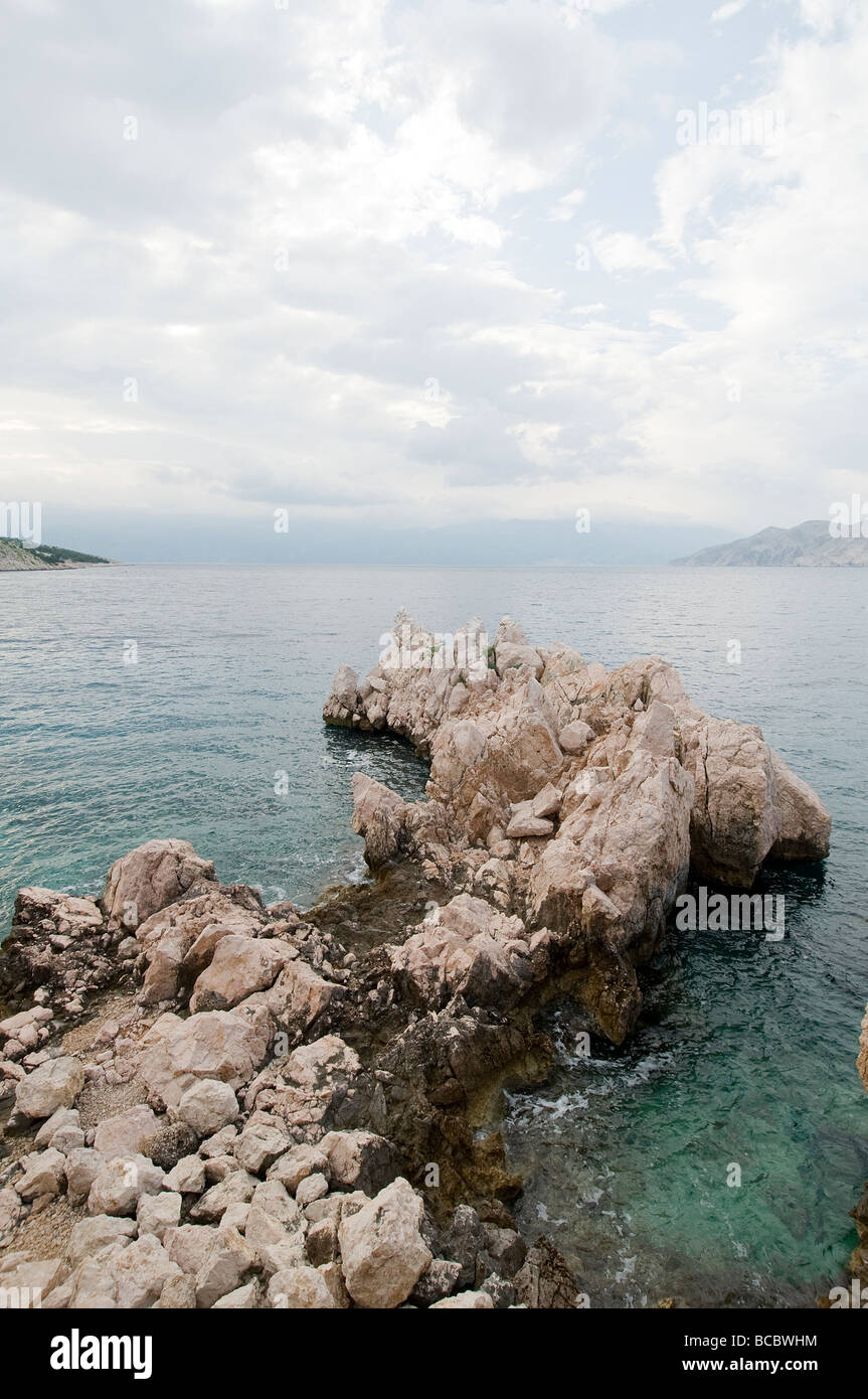 Blick auf die Felsen Stockfoto