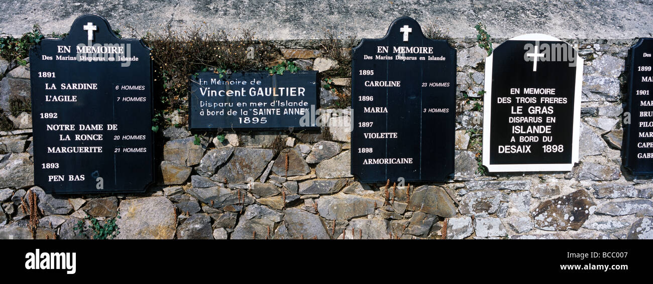 Frankreich, Côtes d ' Armor, Ploubazlanec, Wand fehlt auf dem Meer beim Angeln in Island Stockfoto