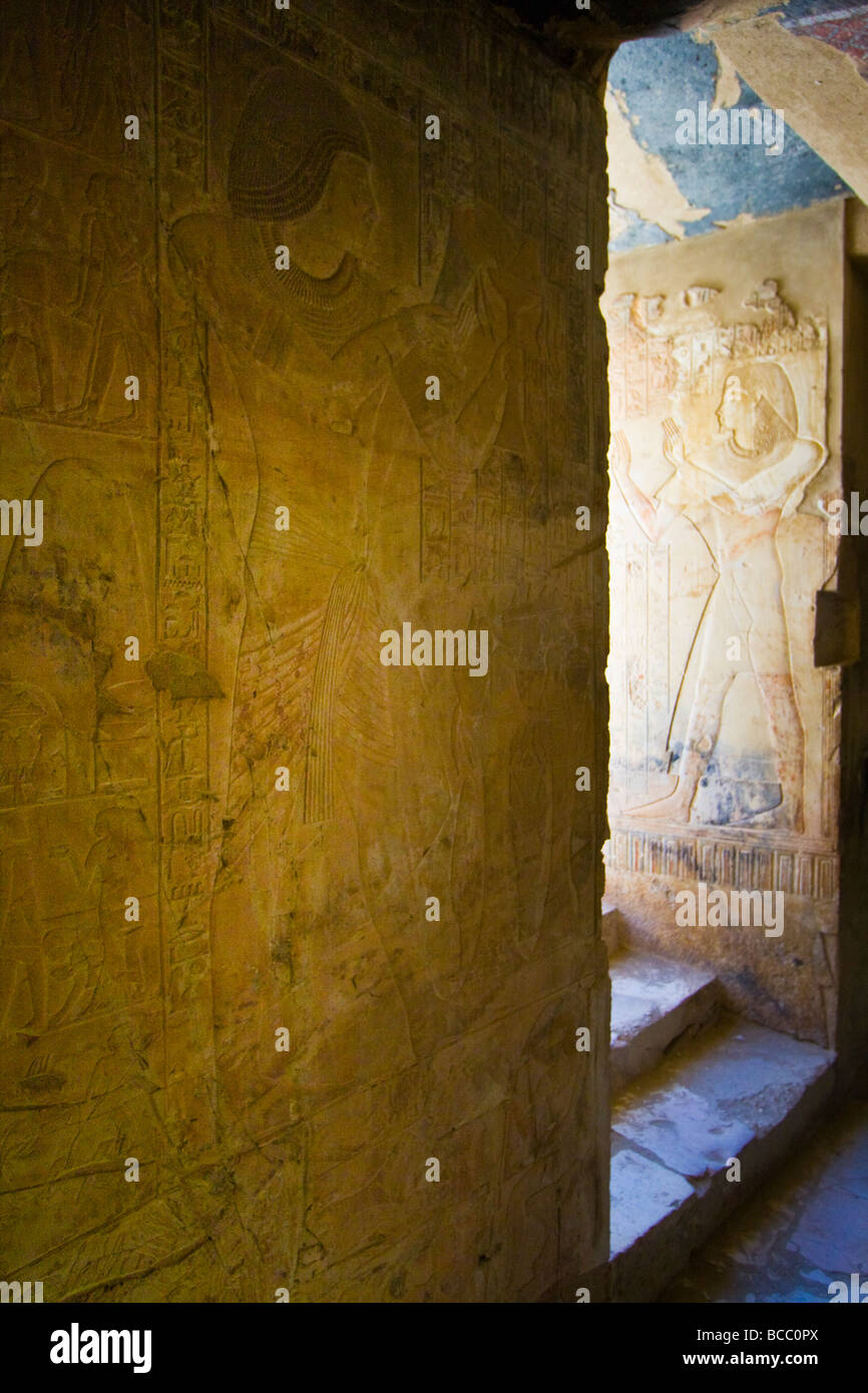 Grab des Khaemhet am Grab des Adels am Westufer in Luxor Ägypten Stockfoto