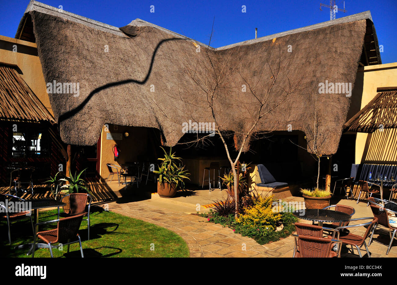 Zugeführte Luft Wartebereich, O.R. Tambo Airport in Johannesburg, Südafrika Stockfoto