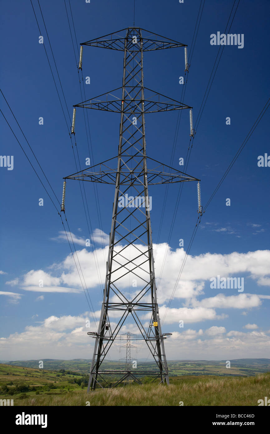 hohe Spannung Strom Pylon Grafschaft Londonderry Derry Nordirland Vereinigtes Königreich Stockfoto