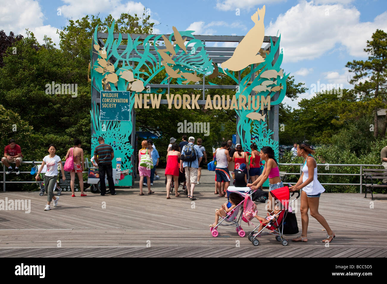 New York Aquarium in Coney Island New York Stockfoto