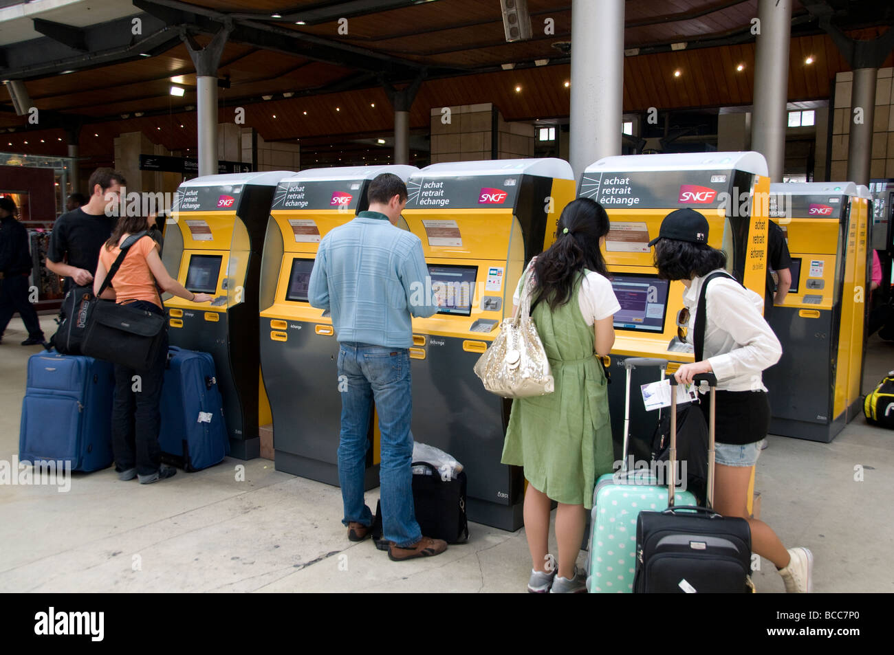 Gare du Nord Paris Frankreich TGV-Bahnhof Stockfoto