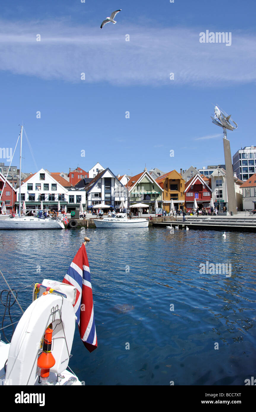 Wharf Lagerhallen, Skagenkaien, Stavanger, Rogaland, Norwegen Stockfoto