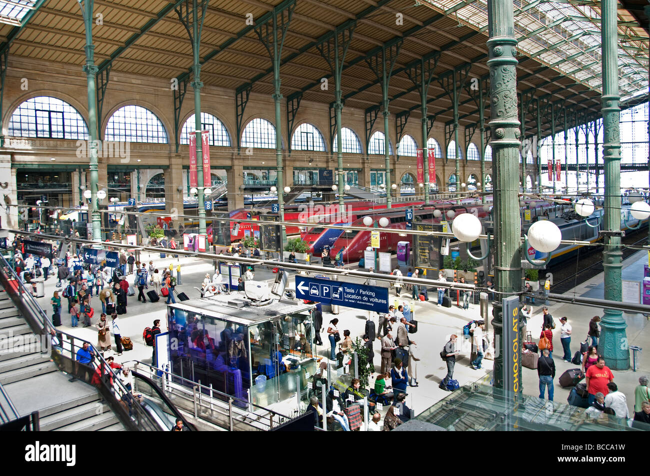 Gare du Nord Paris Frankreich TGV-Bahnhof Stockfoto