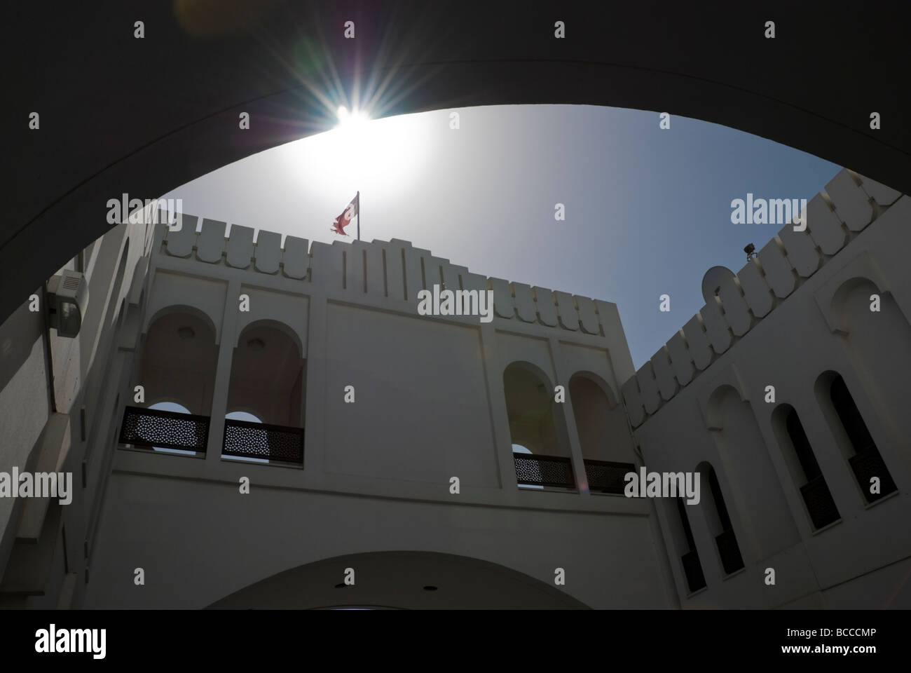 "Tor nach Bahrain" Gebäude in Manama, Königreich von Bahrain Stockfoto