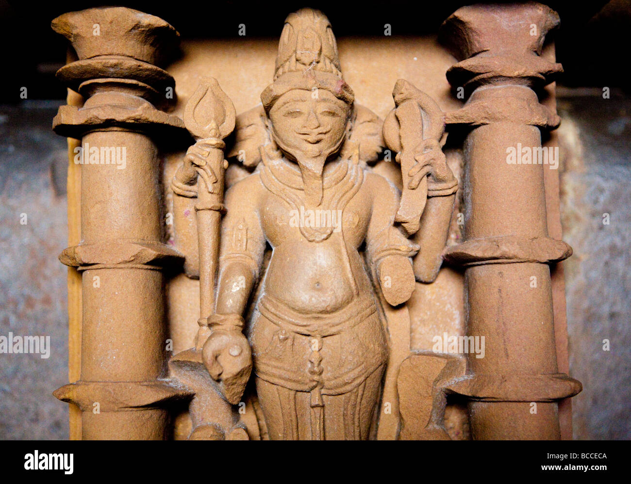 Die antike Stätte von Khajuraho nördlichen Madhya Pradesh, Indien Stockfoto